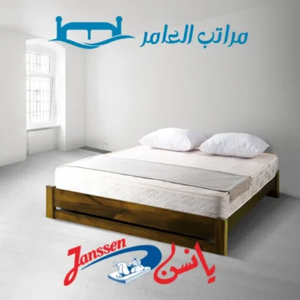 مرتبة يانسن الماني قطن 25 سم | راحة طبية + سوست متصلة | ضمان 10 سنوات