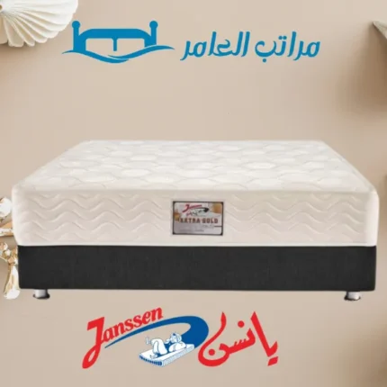 مرتبة يانسن اكستر جولد 24 سم | سوست متصلة وضمان 10 سنوات