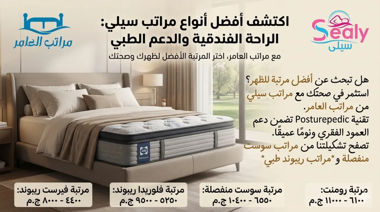 افضل انواع مراتب سيلي Sealy