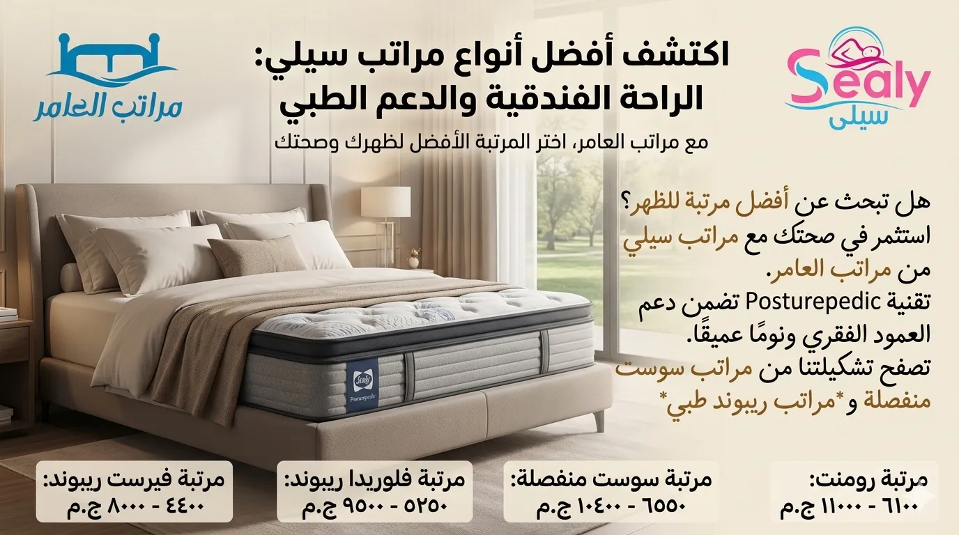 افضل انواع مراتب سيلي Sealy