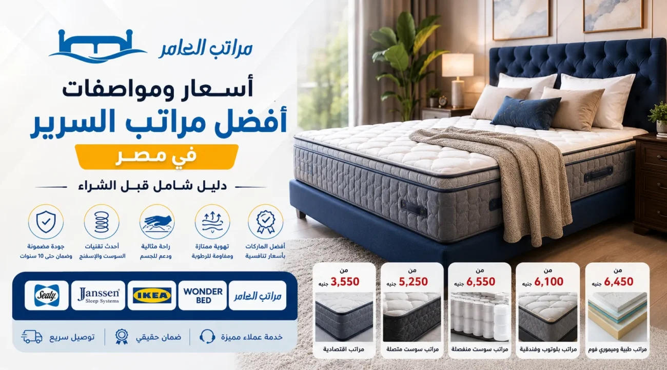 اسعار ومواصفات افضل مراتب السرير في مصر