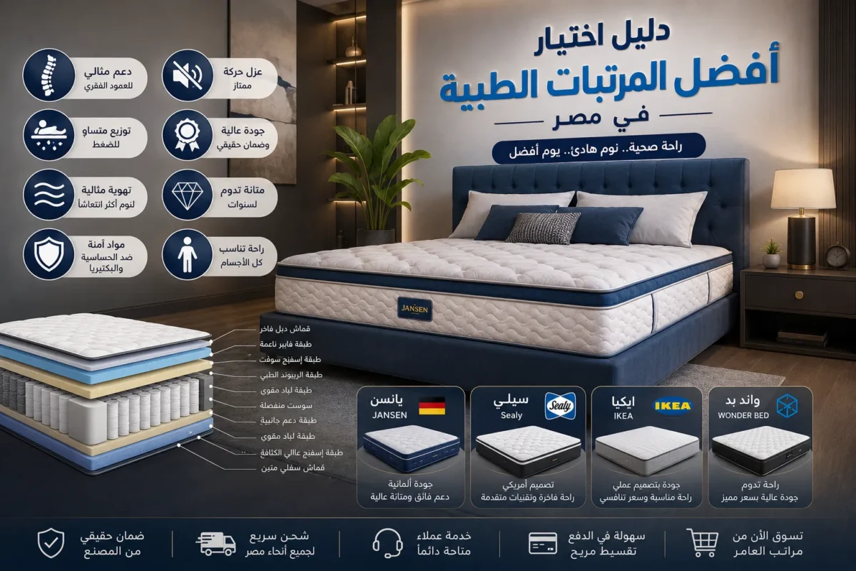 افضل انواع المراتب الطبية في مصر
