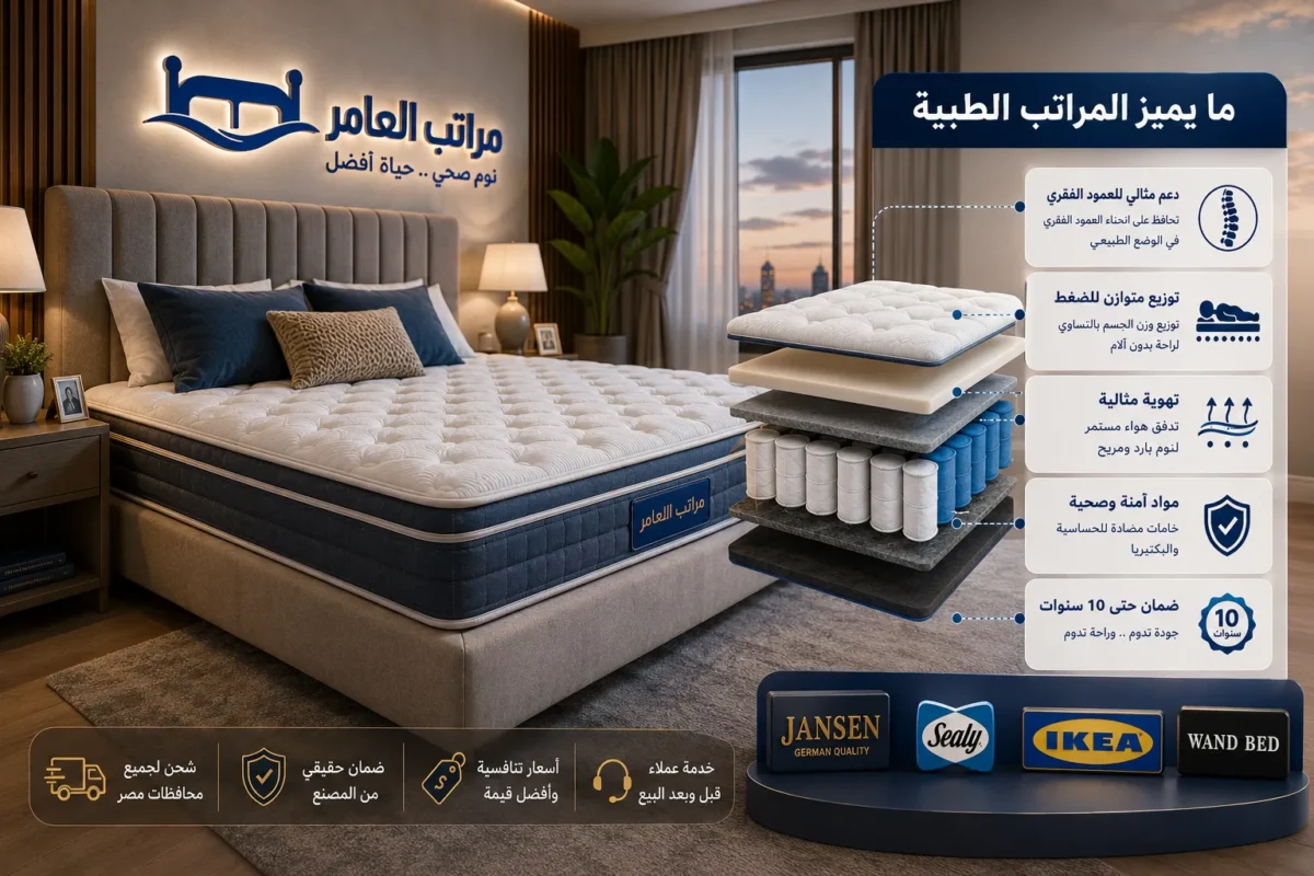 افضل انواع المراتب الطبية في مصر