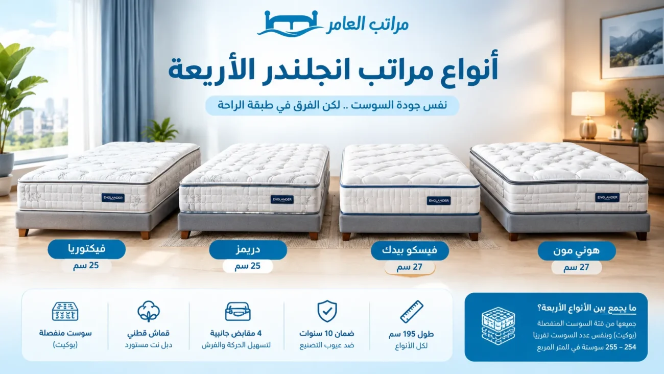 افضل أنواع مراتب انجلندر